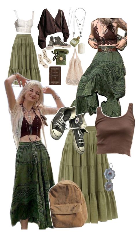 Hippie Outfit Inspo, Cottagecore Clothes, Cottagecore Outfits, Earthy Outfits, Estilo Hippie, Hippie Style Clothing, Hozier, Hippie Outfits, Really Cute Outfits