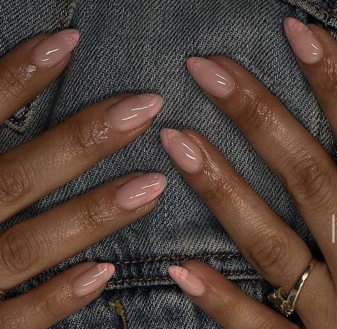 Short Almond Nude Nails, Almond Nude Nails, Structured Manicure, Subtle Nails, Short Almond, Work Nails, Casual Nails, French Acrylic Nails, Classy Acrylic Nails