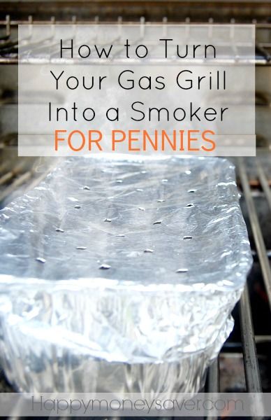 You don't need an expensive smoker to get the classic BBQ taste. You can make your own for about $0.75 to use on your gas grill! happymoneysaver.com Diy Smoker, Smoker Plans, Homemade Smoker, Bbq Pitmasters, Bbq Smoker, Propane Grill, Homemade Bbq, Bbq Smokers, Bbq Pit