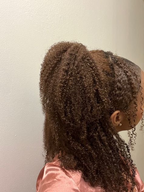 Curly Chocolate Brown Hair, Chocolate Brown Natural Hair, Dyed Curly Hair, Honey Brown Hair, Black Hair Dye, Dyed Natural Hair, Pelo Afro, Protective Hairstyles Braids, Natural Curls Hairstyles