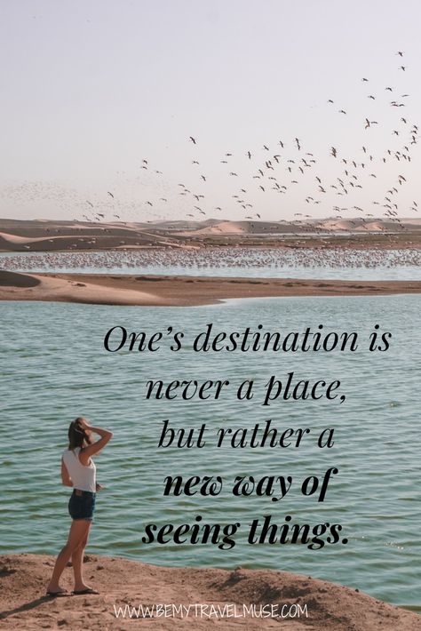 "One's destination is never a place, but rather a new way of seeing things." - Henry Miller. Click to read 21 other inspirational road trip quotes that will fuel your wanderlust! #TravelQuotes #RoadTripQuotes Historical Places Quotes, Your Best Friend Quotes, Road Trip Meme, Boutique Quotes, Roadtrip Quotes, Trip Quotes, Road Trip Quotes, Quote Signs, Family Travel Quotes