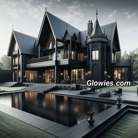 Gothic Barndominium, London Hampstead, Gothic Homes, Family Compound, Gothic Windows, Modern Gothic, Eco House, Gothic House, Dream House Plans