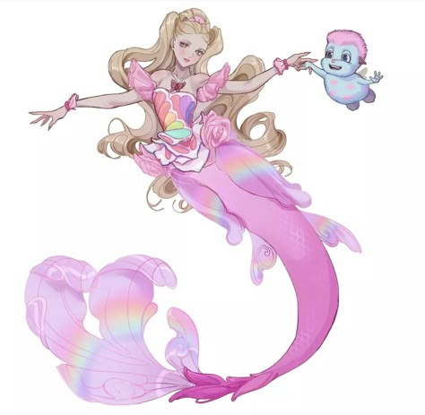 Magic Rainbow, Barbie Fairytopia, Barbie Drawing, Barbie Cartoon, Mermaid Pictures, Mermaid Aesthetic, Fairy Friends, Childhood Movies, Arte Sketchbook