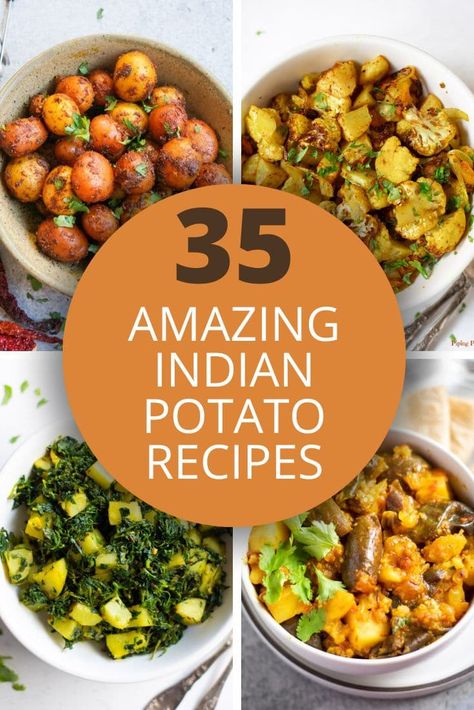 Potato Curry Indian, Vegetarian Recipes Indian, Indian Potato Recipes, Tasty Potato Recipes, Crispy Snacks, Curry Indian, Potato Appetizers, Meat Free Recipes, Potato Curry