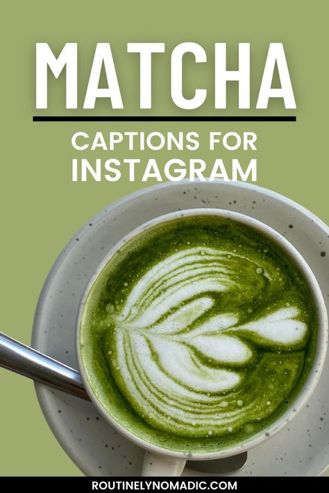 Green matcha latte with matcha captoins for Instagram Matcha Quotes, Instgram Captions, Best Matcha, Funny Names, Captions For Instagram, Matcha Latte, Find You, Instagram Captions, Tea Time