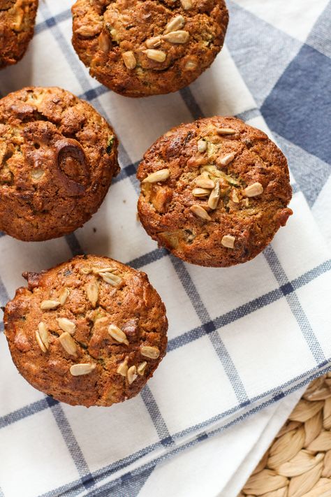 These good morning muffins are just what I needed. They are filled with all things healthy and good for you. Lots of seeds and nuts and bran and apples! Good Morning Muffins, Morning Muffins, Do You Know The Muffin Man, Seed Muffins, Sauteed Kale, Filled Muffins, Unsweetened Coconut, Healthy Muffins, Muffin Tins