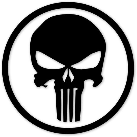 Punisher Stickers, Punisher Skull Decal, Punisher Artwork, Punisher Art, Punisher Logo, Skull Stencil, Skull Decal, Punisher Marvel, Punisher Skull