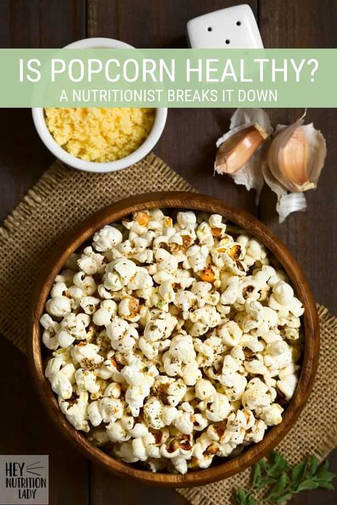 Is Popcorn Healthy? A nutritionist gives the lowdown on whether or not popcorn is a good snack along with the most healthy ways to pop popcorn. #popcorn #nutrition Is Popcorn Healthy, Make Your Own Snacks, Savory Popcorn Recipes, Pasta Side Dishes Easy, Popcorn Snacks Healthy, Popcorn Recipes Savory, Popcorn Healthy, Afterschool Snacks, Snacks At Home