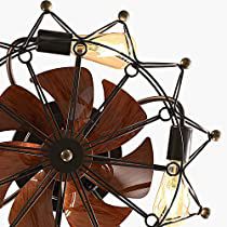 Check this out! Caged Ceiling Fan With Light, Pitched Ceiling, Caged Ceiling Fan, Ceiling Fan With Lights, Industrial Ceiling Fan, Farmhouse Ceiling Fan, Industrial Ceiling, Small Farmhouse, Flush Mount Ceiling Fan