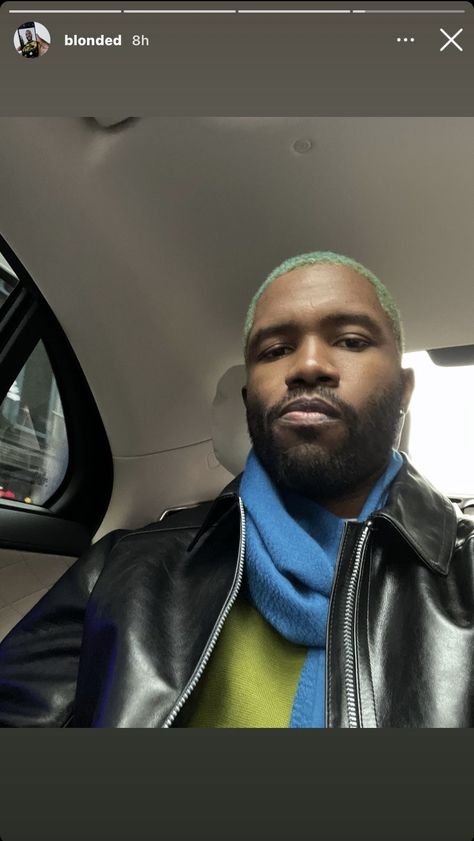 via frank’s insta story | 13.10.2021 Frank Ocean Green, Ocean Selfie, Lost Frank Ocean, Gangsta Grillz, Steve Franks, Music Cover Photos, Dream Husband, New Story, Forrest Gump