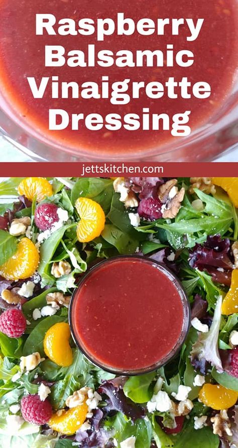 Balsamic Vinaigrette Dressing Recipe, Raspberry Salad Dressing, Raspberry Vinaigrette Recipe, Raspberry Vinaigrette Dressing, Balsamic Vinaigrette Salad, Raspberry Salad, Vinaigrette Dressing Recipe, Salsa Tomatillo, Salad Dressing Recipes Healthy