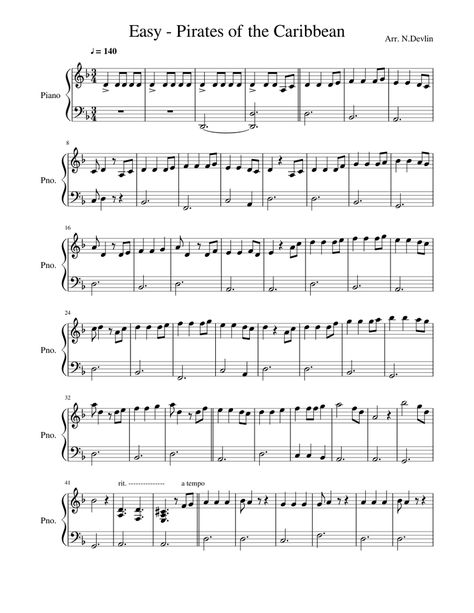 Download and print in PDF or MIDI free sheet music for Pirates Of The Caribbean by Hans Zimmer arranged by Niall Devlin for Piano (Piano Duo) Free Guitar Sheet Music, Popular Piano Sheet Music, Free Violin Sheet Music, Piano Songs Sheet Music, Sheet Music With Letters, Free Piano Sheets, Trumpet Sheet Music, Caribbean Music, Piano Music Lessons