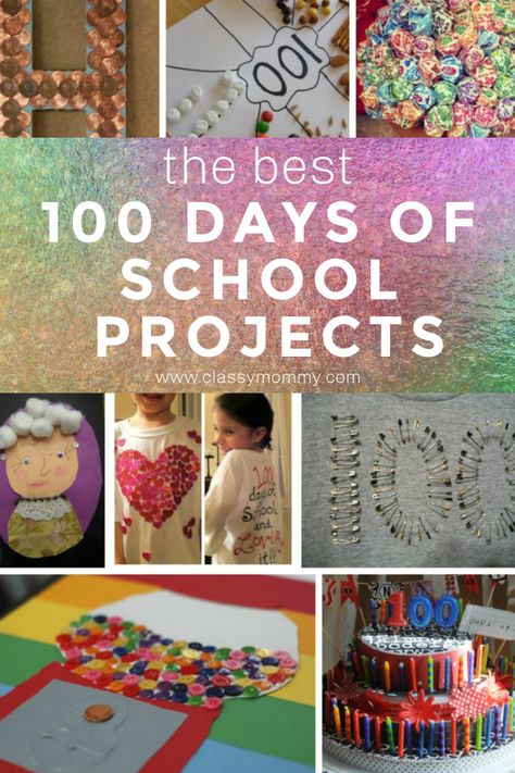 The best projects to celebrate 100 days of school. #schoolprojects #100daysofschool #kidactivities 100 Day Of School Art Projects, Easy 100 Days Of School Projects, 100 Days Of School Toddler Craft, 100 Of Something Project Ideas, 100 Days Of School Collage Project Ideas, 100 Days Of School Art Projects, 100 Objects School Project, 100th Day Of School Collage Ideas, 100 Days Of School Necklace Ideas