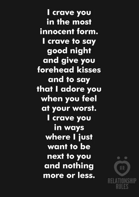 * I crave your touch.  Your hands rubbing my sore muscles.  Your lips caressing my skin.  Your fingers running through my hair.  Your body relieving my stress. I Crave You, Your Touch, Crave You, Quotes About Love And Relationships, Love My Man, I Adore You, Love Me Quotes, Relationship Rules, True Feelings