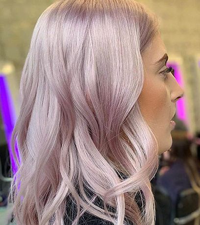 Pastel Hair Color Formulas | Wella Professionals Pink Toner For Hair, Pink Hair Toner Blondes, Silver Rose Hair, Swartzkopf Hair Color Formula, Blonde With Pastel Highlights, Lilac Frost Hair, Lilac Blonde Hair, Lilac Hair Pastel, Pink Hair Toner