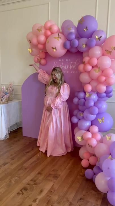 We’re Enchated to Meet You, Blair 🦋 💗🥹👼🏼 🎀 #babyshower #enchante... | Baby Shower Themes | TikTok We Are Enchanted To Meet You, Baby Shower Enchanted To Meet You, Baby Shower Taylor Swift Theme, Taylor Swift Enchanted Baby Shower Theme, Enchanted Baby Shower Theme Taylor Swift, We Are Enchanted To Meet You Baby, Enchanted Taylor Swift Baby Shower Theme, Baby Shower For Girls Themes, Enchanted Baby Shower Theme Girl