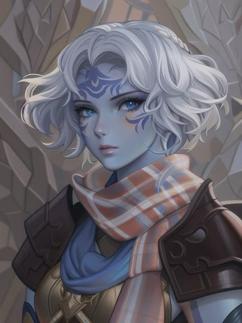 Dnd Genasi Air, Air Genasi Character Art, Air Genasi Warlock, Cleric Dnd Art, Astral Elf Female Dnd, Air Genasi Female, Tiefling Cleric, Air Genasi, Tiefling Female