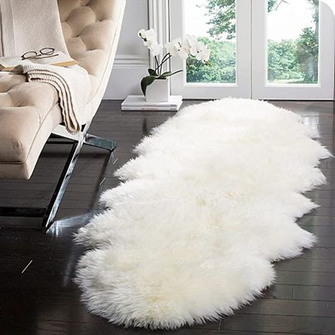 White Shag Rug, White Runners, Sheepskin Throw, Faux Fur Rug, Fur Rug, Sheep Skin, Solid Rugs, Shag Area Rug, Sheepskin Rug