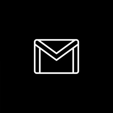 Black And White Gmail Icon, All Apps Icon, App Ikon, App Store Icon, Mobile App Icon, Logo Application, Black Wallpaper Iphone Dark, App Background, Black App