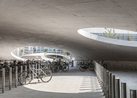 Shelter House, Dune House, Terminal Bus, Green Transportation, Karen Blixen, Danish Architecture, Downhill Bike, Public Square, Bicycle Rack