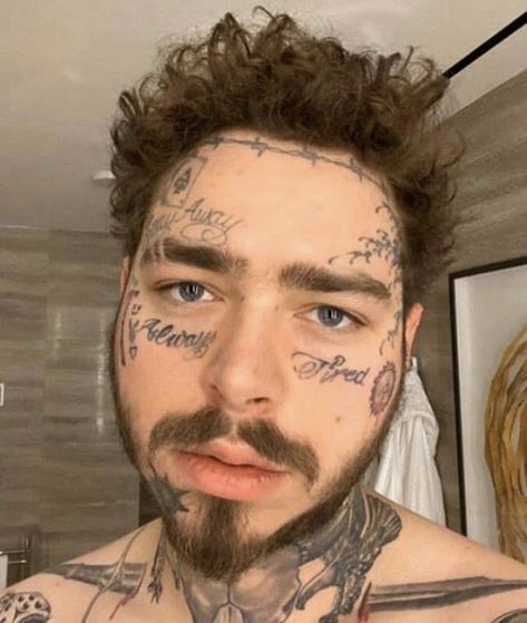 Posty Malone, White Iverson, Post Malone Lyrics, Post Malone Wallpaper, Post Malone Quotes, Love Post, Rap Artists, Eyebrow Tattoo, Family Tattoos