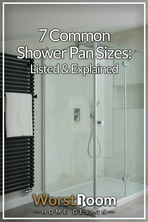 7 Common Shower Pan Sizes: Listed & Explained Marble Shower Pan, Shower Pan Sizes, Remodeling A Bathroom, Shower Pan Installation, Primary Bed, Shower Pan Tile, Shower Plumbing, Shower Sizes, Marble Showers