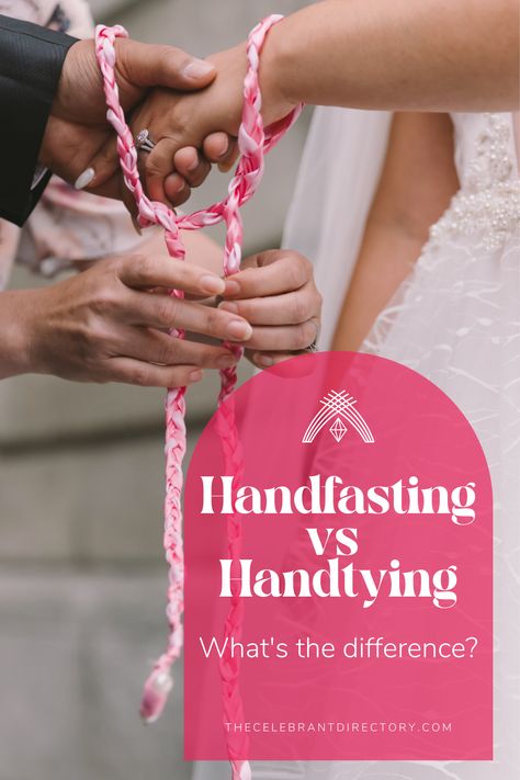 Discover the difference between these wedding traditions in this handy blog. Discover the art of handfasting for your wedding ceremony. Wedding planning #weddings #handfasting Diy Handfasting Cords, Wedding Traditions Unique, Blended Family Sand Ceremony, Hand Fasting Ceremony, Ceremony Traditions, Beach Wedding Planning, Handfasting Ceremony, Hand Fasting, Wedding Ceremony Unity