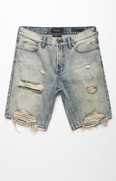 Skinny Destroy Medium Denim Shorts Pacsun Logo, Essential Shorts, Denim Shorts Style, Hypebeast Fashion, Blue Shorts Men, Mens Shorts Outfits, Men Jeans Pants, Mens Denim Shorts, Denim Inspiration