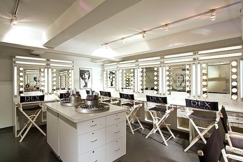 DEX New York Makeup Studio by DEX New York, via Flickr Makeup Room Design Studios, Makeup Studio Ideas, Makeup Room Design, Makeup Studio Decor, Makeup Bar, Make Up Studio, Makeup Station, Beauty Room Decor, Beauty Salon Interior