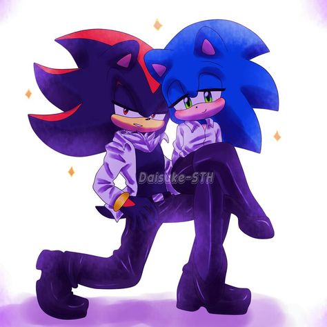 Shadow X Sonic, Shadow Kiss, Sonic X Shadow Fanart, Sonic X Shadow, Sonic X, Animatronic Fnaf, Sonic Funny, Sonic Fan Characters, Super Dark