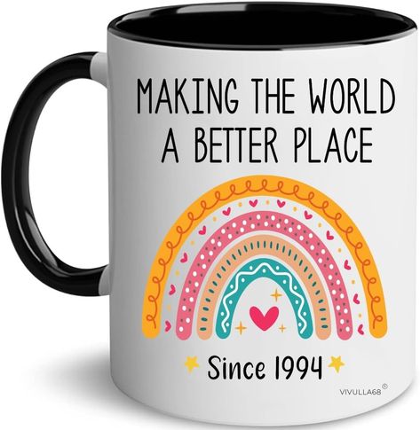 Amazon.com: 30th Birthday Mug, Unique Gifts for Her - Him, Men, Women, Wife, Sister, Best Friend - Funny Gag Coffee Cup, Happy 30 Year Old 1994 Presents, Fabulous Daughter Turning Thirty Year - Ideas Bday Present : Home & Kitchen 65th Birthday Gifts, Women Gift Ideas, 75th Birthday Gifts, Woman Birthday, Gift Making, Happy 60th Birthday, Birthday Coffee, 80th Birthday Gifts, 70th Birthday Gifts