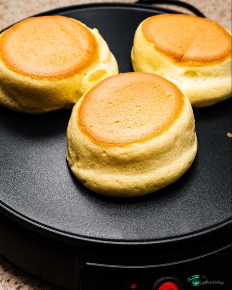 Fluffy Japanese Pancakes: Souffle Pancake Recipe · i am a food blog i am a food blog Japan Pancakes, Pancake Japanese, Fluffy Food, Japanese Pancake Recipe, Souffle Pancake, Recipes Brunch, Fluffy Pancake Recipe, Japanese Pancake, Souffle Pancakes