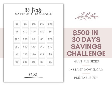 Save 1500 A Month, 1500 In 30 Days, 1500 Savings Challenge, Sinking Funds Tracker, Printable Savings Tracker, Note Application, Vacation Savings, Savings Challenge Printable, Savings Goals