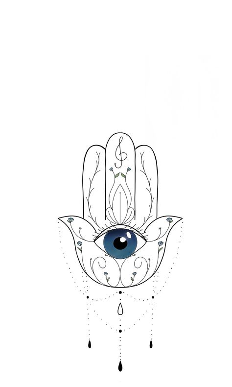 Fatima Hand Tattoo, Hamsa Hand Tattoo, Iphone Wallpaper Violet, Hamsa Art, Mickey Mouse Wallpaper Iphone, Line Tattoo Ideas, Evil Eye Tattoo, Crazy Tattoos, Evil Eye Art