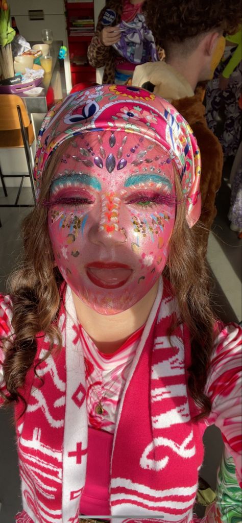 Outfits Carnaval, Diy Karneval, Carnaval Make-up, Carnaval Outfit, Face Paint Makeup, Smink Inspiration, Full Face, Face Painting, Face Paint