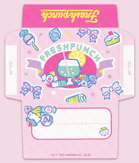 Sanrio Envelope, Kawaii Envelopes, Flower Envelope, Kawaii Printables, Envelope Template Printable, Paper House Template, Envelope Pattern, Writing Paper Printable, Cute Envelopes