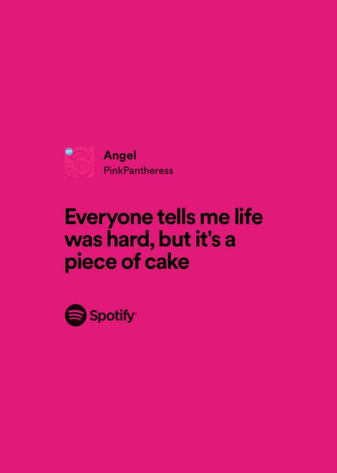 #pinkpantheress #angel #spotify #barbie Pink Pantheress Lyrics, Pinkpantheress Lyrics, Ipad Wallpaper Quotes, Ipad Widgets, Lyrics To Live By, Fav Artist, Quotes Lyrics, Phone Aesthetic, Spotify Lyrics