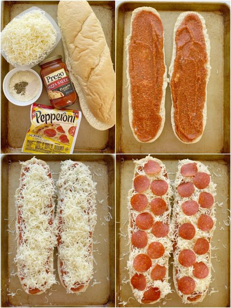 Italian Bread Pizza, Pizza On French Bread, French Bread Ideas, French Bread Pizza Recipes, Pizza Type Recipes, Amazing Dinners, Pizza Bread Recipe, 2023 Food, Simple Family Meals