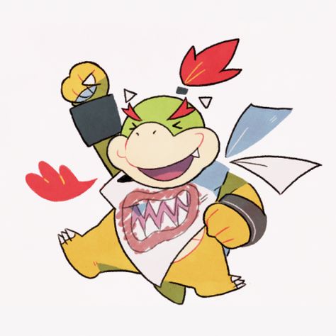 Bowser Pfp Mario, Bowser Jr Fanart, Bowser Jr Pfp, Cute Bowser Art, Bowser Jr Art, Super Mario Smash, Bowser And Bowser Jr, Mario Movie Bowser, Mario Smash