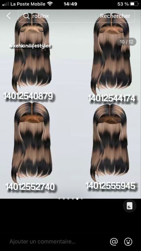 Subway Game, Roblox Hair Codes, Black Hair Id Roblox, Code Hair, Brown Hair Roblox, Clothing Codes, Roblox Hair, Hair Codes, Roblox Image Ids