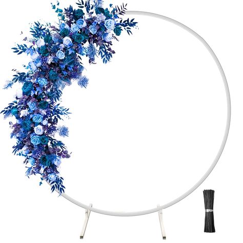 PRICES MAY VARY. Circle Backdrop Stand - Multi-Purpose: Exquisite decoration on wedding arches for ceremony will make wedding ceremony more romantic. The circle backdrop stand is a necessity of birthday party, bridal party, graduation season party, anniversary celebration and Christmas decoration. Believe me, our wedding arches for ceremony are the best choices for you to decorate different scenes and create a romantic atmosphere. Wedding Arches for Ceremony - Size & Assembly: Our balloon arch s Round Balloon Arch, Circle Balloon Arch, Balloon Arch Stand, Balloon Arch Frame, Classic Minimalist Style, Circle Backdrop, Arch Frame, Round Backdrop, Wedding Ceremony Arch