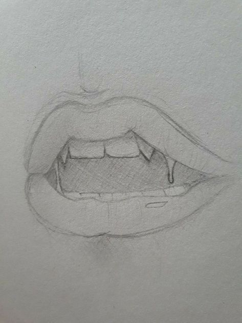 Easy Pencil Drawings, Art Vampire, Drawings For Boyfriend, Drawing Hands, Pencil Sketch Drawing, Cat Tattoos, Tumblr Art, Drawing Faces, Vampire Art