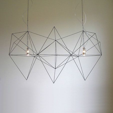 Stella by Nathalie Dewez Wire Lighting, Pendent Lamp, Wire Lampshade, Wire Chandelier, Blitz Design, Diy Lamps, Interior Elements, Lights Hanging, Geometric Lighting