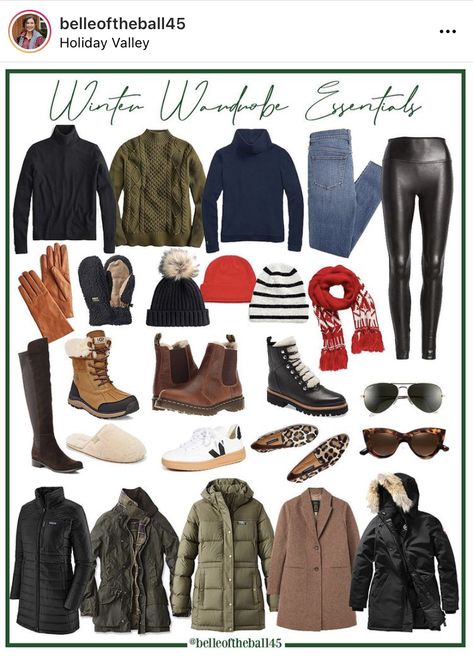 Winter Travel Outfit, Winter Wardrobe Essentials, Trip Essentials, Snow Outfit, Winter Ideas, Winter Capsule Wardrobe, Cold Outfits, Bag Essentials, Road Trip Essentials