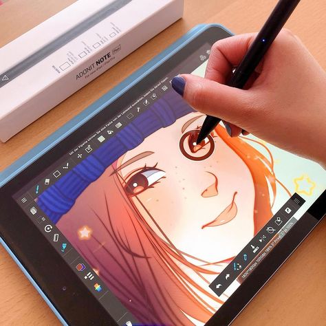 Thank you for your review @kiwingy  These are the reasons why I really like this stylus! + low weight just as a real pencil + smooth feeling while drawing + programmable shortcut buttons + really good pressure sensitivity + works with medibang and iPad ————————————————⁣⁣⁣ App: MediBang⁣⁣⁣ Tablet: iPad 2018 6th Generation⁣⁣⁣ Stylus: Adonit Note+⁣⁣⁣ ————————————————⁣⁣⁣ #anime #medibang #ipad #digitaldrawing #digitalart #animeart #mangaart #illustration #art #kawaiiart #drawing #instaartist #instaa Someone Drawing On A Tablet, Digital Drawing Tablet Aesthetic, Drawing Tablet Aesthetic, Good Drawing Apps, Apple Notes App, Ipad Drawing App, Drawing Apps, Digital Drawing Tablet, Art Tablet