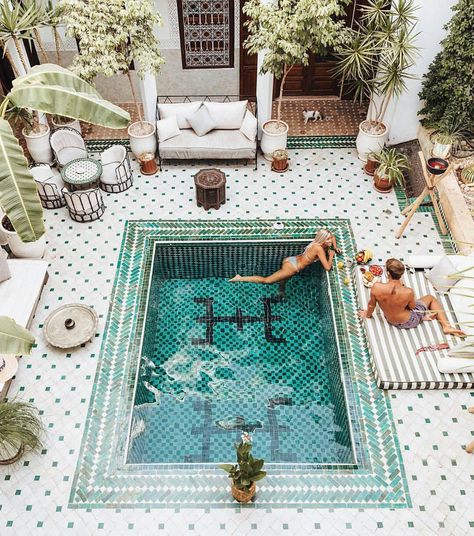 the curious bumblebee Moroccan Garden, Piscina Interior, Dream Pools, Pool Design, House Goals, Cool Pools, Pool Designs, Indoor Pool, My Dream Home