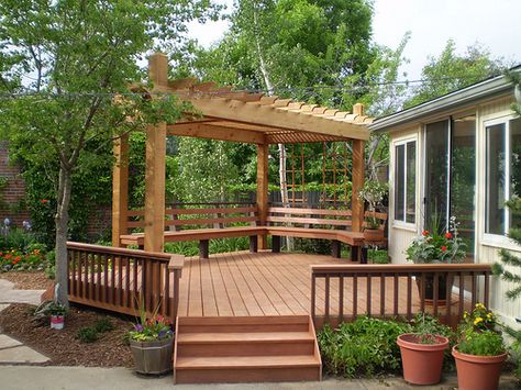 Half pergola Half Pergola, Tropical Luxury, Cheap Pergola, Patio Privacy, Front Steps, Backyard Paradise, Pergola With Roof, Pergola Kits, Diy Pergola