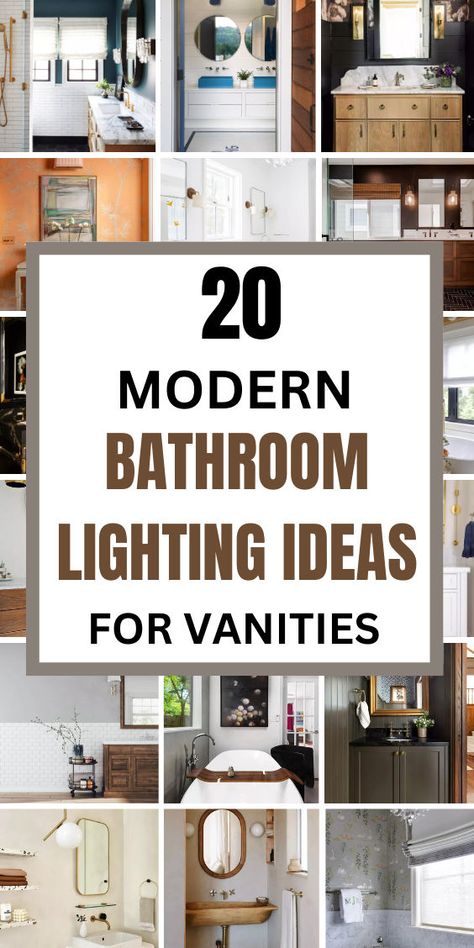 Brighten up your space with these bathroom lighting ideas! Discover creative ways to enhance your bathroom with stylish and functional lighting. From modern fixtures and elegant sconces to ambient vanity lights and chic ceiling chandeliers, these ideas will inspire you to create the perfect atmosphere. Perfect for vanities and small spaces, explore options that suit your decor and budget. Click to see more and follow us for endless bathroom lighting inspiration and ideas! Modern Bathroom Lighting Ideas, Walk In Closet Vanity, Elegant Sconces, Bathroom Lighting Inspiration, Bathroom Lighting Ideas, Modern Fixtures, Living Room Curtain, Closet Vanity, Modern Bathroom Lighting