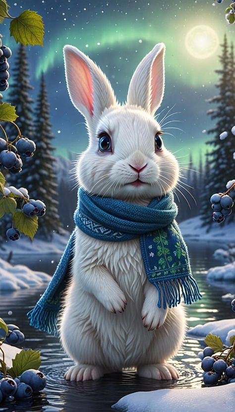 dancing northern lights, and cute baby white rabbit - AI creation Rabbit Dance, Cute White Rabbit, Rabbit Photos, White Rabbit, Northern Lights, Dancing, Wallpapers, White, Quick Saves