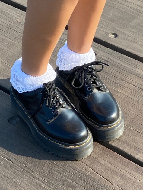 8053 platform quad doc martens Platform Oxford Doc Martens, Cute Socks With Doc Martens, Doc Martens Low Platform, Doc Martens 8053 Quad, Quad Doc Martens, Platform School Shoes, Doc Martens Quad, Doc Martens 8053 Outfit, Platform Oxfords Outfit